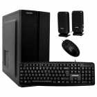 KIT, Gabinete Satelite K704, MID Tower, Fonte 200W, Speaker, Mouse, Teclado espanhol, ATX, Preto