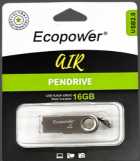 PEN DRIVE 16GB ECOPOWER AIR  METAL SILVER 2.0