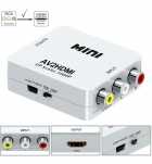 ADAPTADOR AV RCA P/ HDMI AV2HDMI UPSCALE MINI FHD