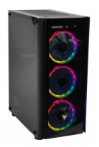 GABINETE SATE K871 GAMER 3FAN PRETO RGB ATX**