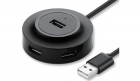 HUB USB SATE A-HUB12 4 PORTAS 2.0 PRETO