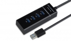 HUB USB SATE A-HUB14 4 PORTAS 3.0 PRETO **