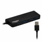 HUB USB SATE A-HUB14 4 PORTAS 3.0 PRETO **