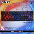 TECLADO SATE K71 PORTUGUES GAMER SEMI MECANICO