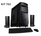 GABINETE KIT SATE K703 ESPANHOL PRETO ATX