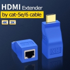 ADAPTADOR HDMI P/ RJ45P EXTENSOR 30M MTS 1080P