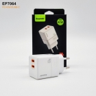 CARREGADOR USB-C ECOPOWER EP-7064 40W 2X USB-C WHT